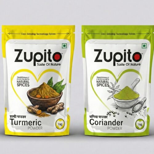 Zupito Masale Combo – Turmeric Powder & Coriander Powder (Pure & Natural)