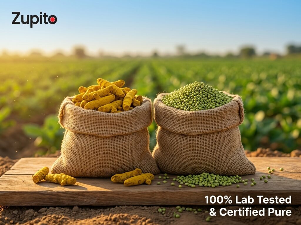 pure turmeric powder and pure coriander powder single origin farm sourcing india