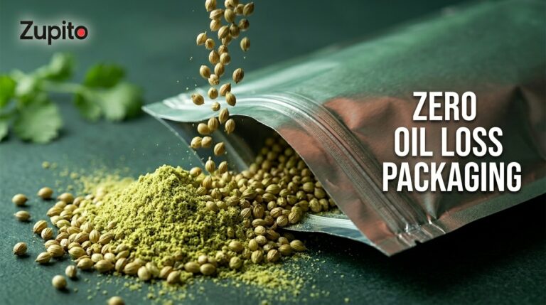 A premium bag designed to buy coriander powder ensuring zero oil loss and maximum freshness.