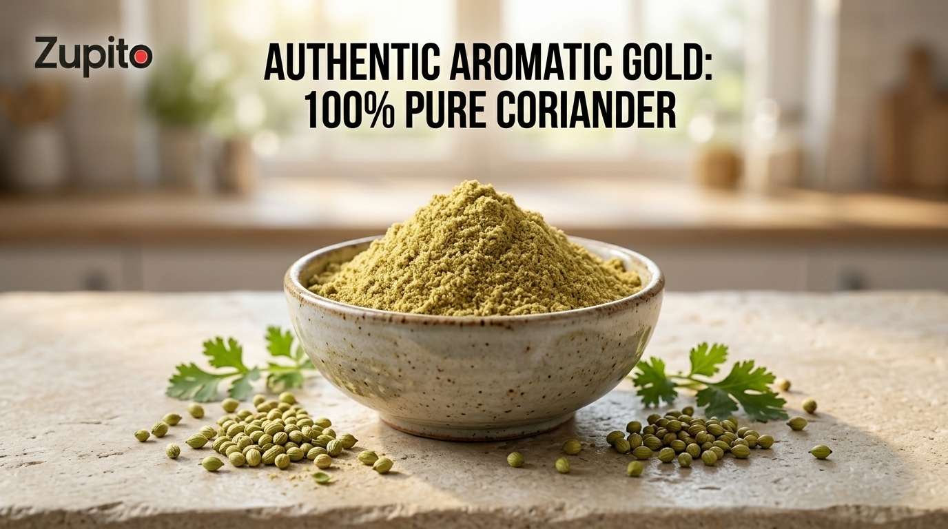 Pure coriander powder from Zupito authentic single origin dhaniya powder online