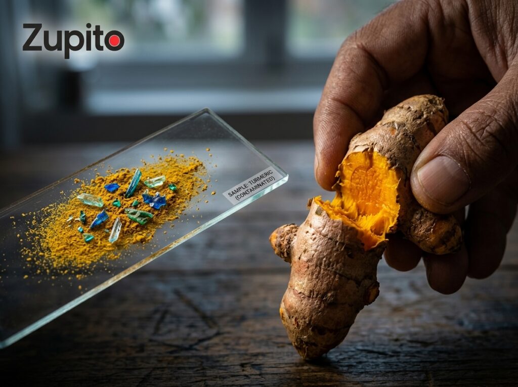 adulterated vs pure spices microscopic view