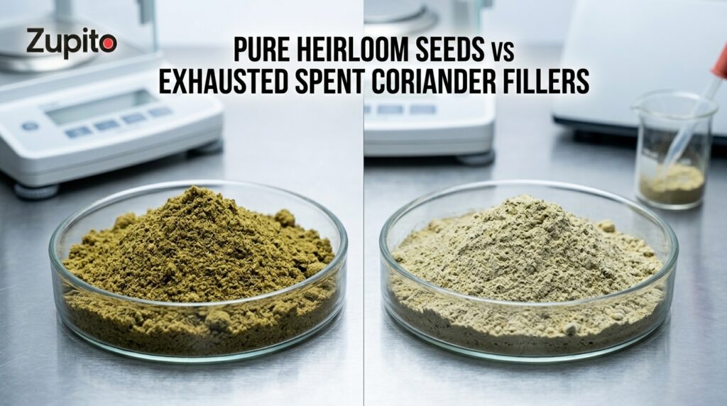 The Structural Risk of Commodity Dhaniya Adulteration Testing pure unpolished coriander powder against mass market variations to analyze industrial price of dhaniya powder dilution traps